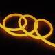 Afbeelding van Neon LED Strip  Rond Dimbaar Flexibel 360 220V AC 120 LED/m IP67 in Geel op Maat om de 100cm