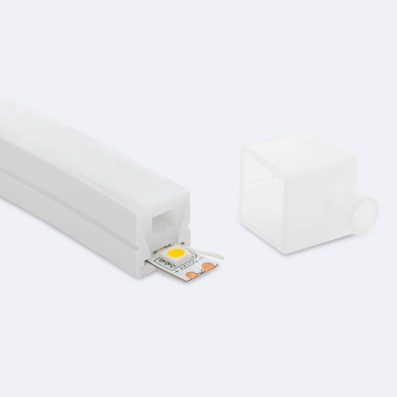 Image de Profilé Néon SFLEX 16x16 Courbe Verticale pour Rubans LED IP20 jusqu'à 8 mm