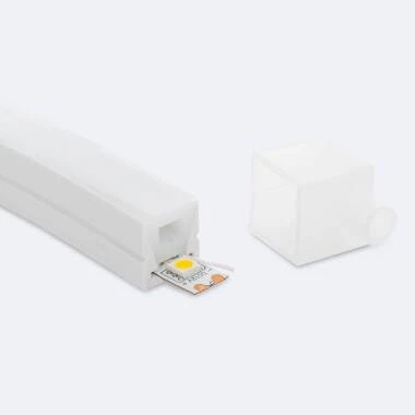 Profilé Néon SFLEX 16x16 Courbe Verticale pour Rubans LED IP20 jusqu'à 8 mm