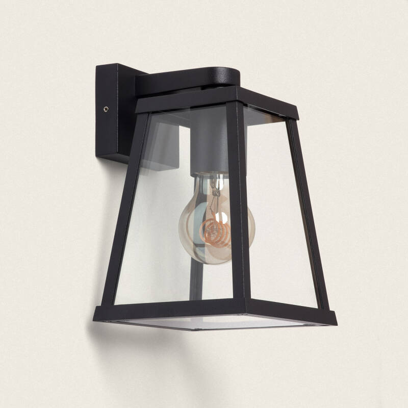 Image of Seppanen Down Aluminium & Glass Outdoor Wall Lamp 