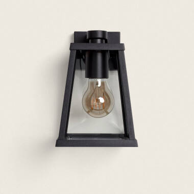 Image of Seppanen Down Aluminium & Glass Outdoor Wall Lamp 
