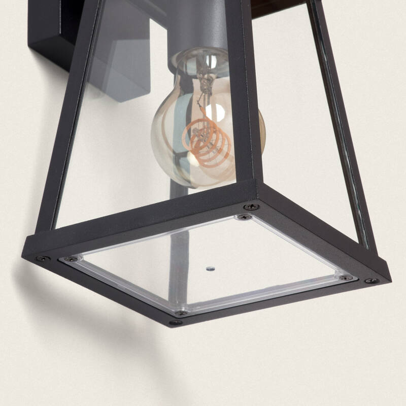 Image of Seppanen Down Aluminium & Glass Outdoor Wall Lamp 