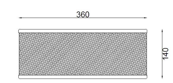 Plafon Okrągły z Rattanu Ø360 Rufus - widok 3