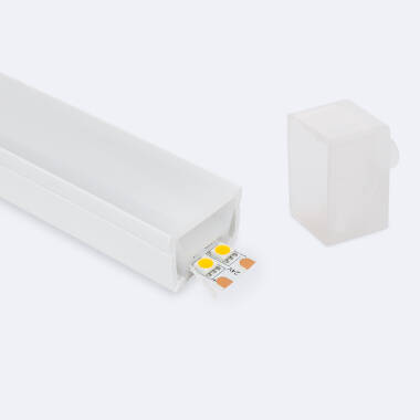 Profil Neon SFLEX 30x20 vertikale Kurve für LED Streifen IP20 bis 17,5 mm