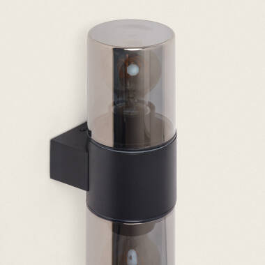 Image of Fiorn Aluminium Outdoor Double Sided Wall Lamp in Black 