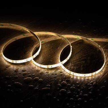 Striscia LED 24V DC 120LED/m 5m IP65 Larghezza 8mm