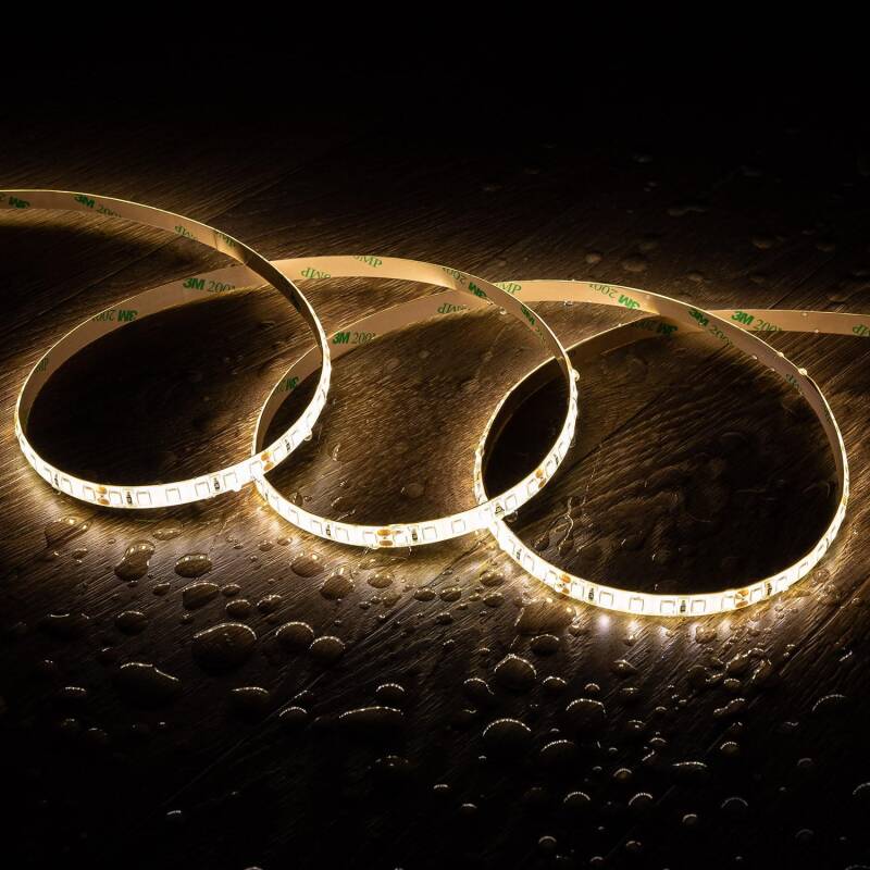 Immagine di Striscia LED 24V DC 120LED/m 5m IP65 Larghezza 8mm
