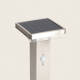 Image de Balise Extérieure sur Pied Solaire LED 5W 50cm Aluminium avec Détecteur de Mouvement Barton Square