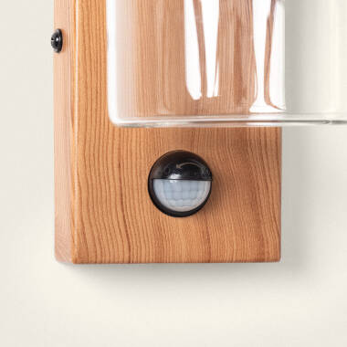 Bild von Wandleuchte Außen Edelstahl und Glas mit Bewegungsmelder Isoba