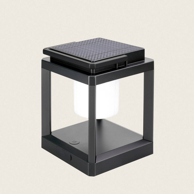 Image of Lámpara de Mesa Solar LED Portátil Aluminio Perico