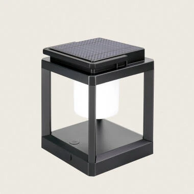 Lampe à Poser Solaire LED Portable Aluminium Perlico