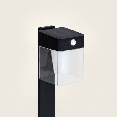 Bild von LED Bodenstehleuchte Außen Solar 1,5W 46cm Aluminium mit Bewegungssensor Efren Square