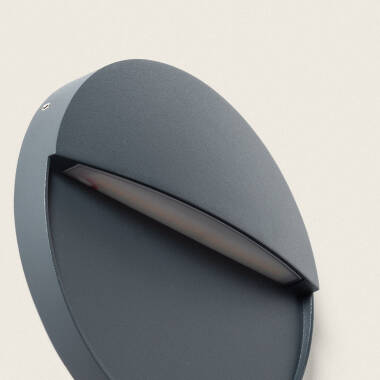 Image of 6.5W Jade Round Surface Outdoor CCT Selectable LED Wall Light