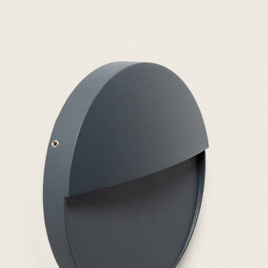 Image of 6.5W Jade Round Surface Outdoor CCT Selectable LED Wall Light