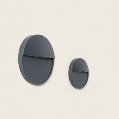 Image of 6.5W Jade Round Surface Outdoor CCT Selectable LED Wall Light