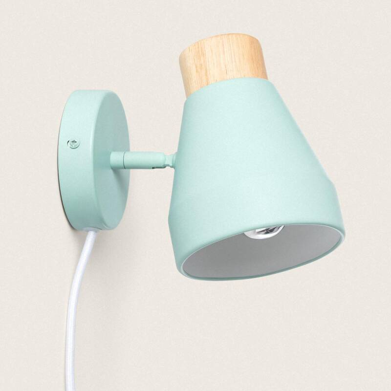 Image of Lypo Metal & Wood Wall Lamp 