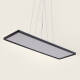 Image de Suspension LED 24W Rectangulaire SwitchCCT Sélectionnable 580X200 mm Double Face Noir