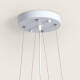 Image de Suspension LED 24W Rectangulaire SwitchCCT Sélectionnable 580X200 mm Double Face Noir