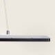 Image de Suspension LED 24W Rectangulaire SwitchCCT Sélectionnable 580X200 mm Double Face Noir