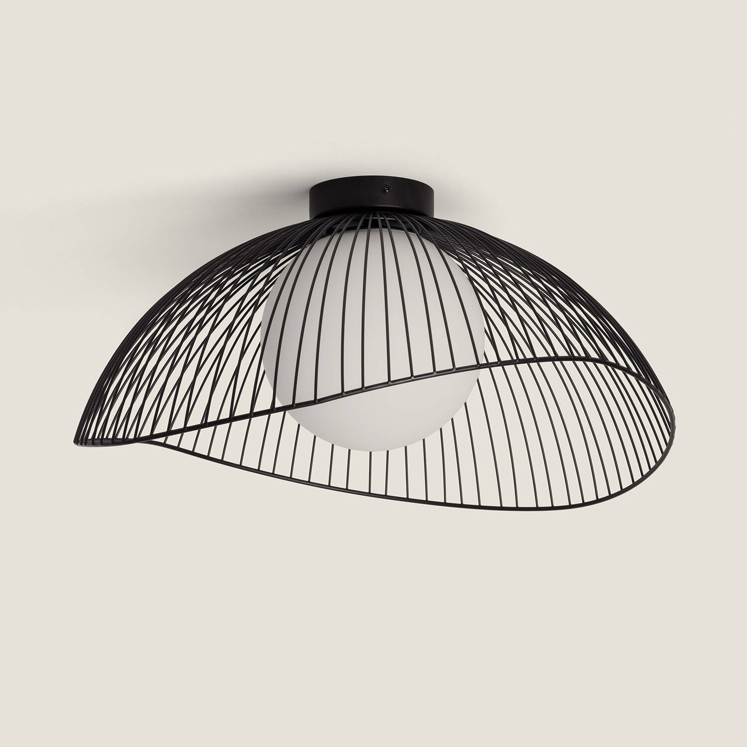 Lampa Sufitowa z Metalu i Szkła Moad - widok prezentacyjny