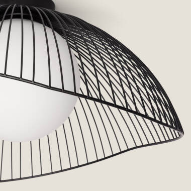 Afbeelding van Plafondlamp Metaal en Glas Moad