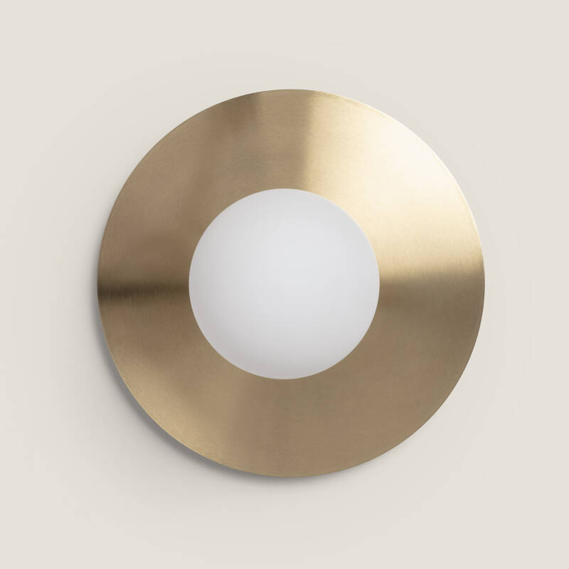 Bild von LED-Deckenleuchte aus Metall und Glas Moonlight Brass