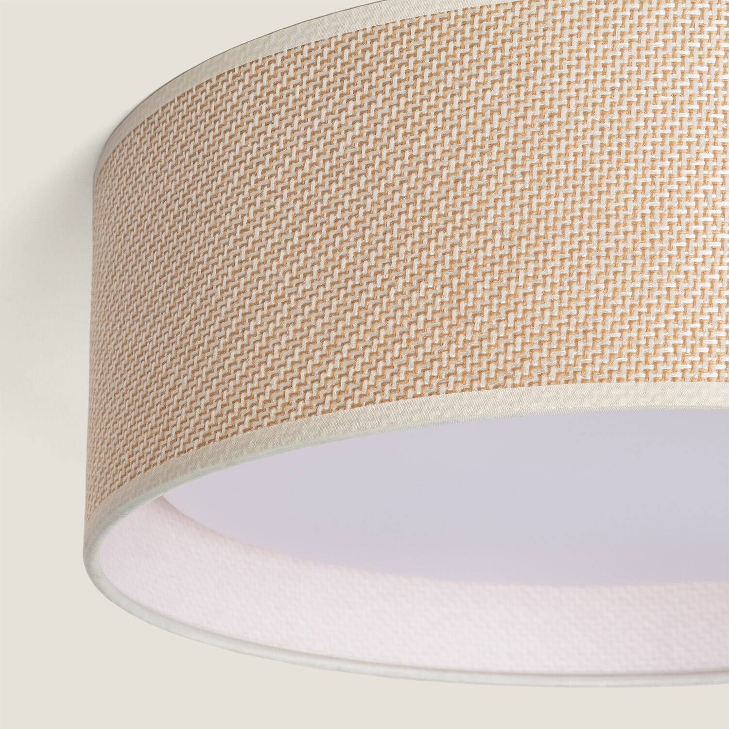 Plafon Okrągły z Rattanu Ø360 Rufus - widok 2