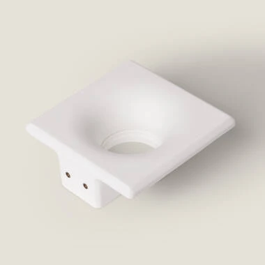Portafaretto da Incasso Integrazione Gesso/Cartongesso per Lampadina LED GU10 / GU5.3 Foro 120x120 mm