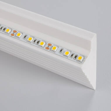 Diagonal Modern 2m Coving for LED Strip