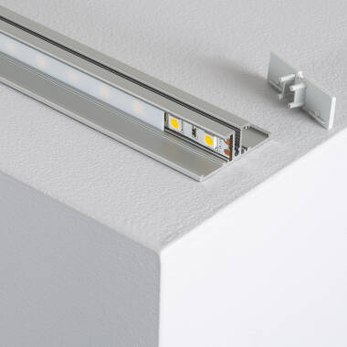 Surface Mounted 1m Double Sided Aluminium Profile for LED Strip up to 8 mm