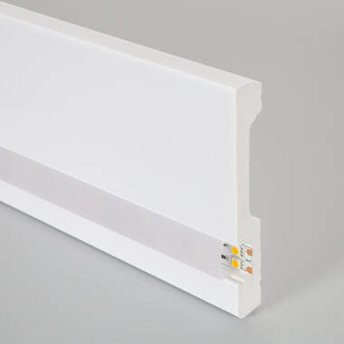 Classic Skirting Board with Continuous Cover for LED Strip