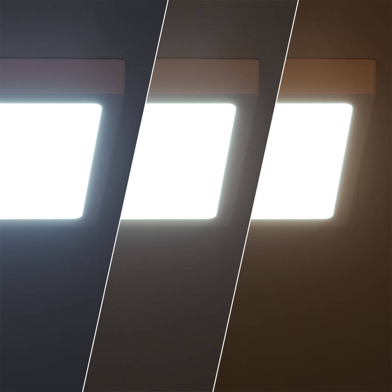 Image of 18W Galan Aluminium Selectable CCT SwitchDimm Slim Square LED Surface Lamp 210x210 mm