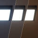 Image de Plafonnier LED 18W Carré Aluminium 210x210 mm Slim CCT Sélectionnable Galán SwitchDimm