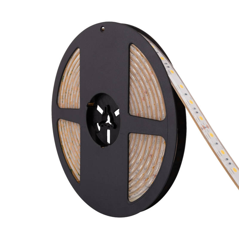 Afbeelding van LED Strip 24V DC SMD5050 60LED/m 5m IP68 Onderdompelbaar Breedte 12mm in te korten om de 10cm