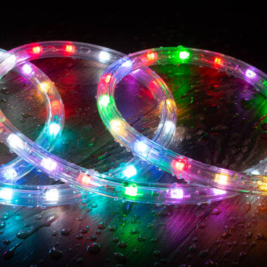 Image de Gaine LED Ronde 220V AC 36 LED/m RGB IP65 Coupe tous les 100 cm sur Mesure