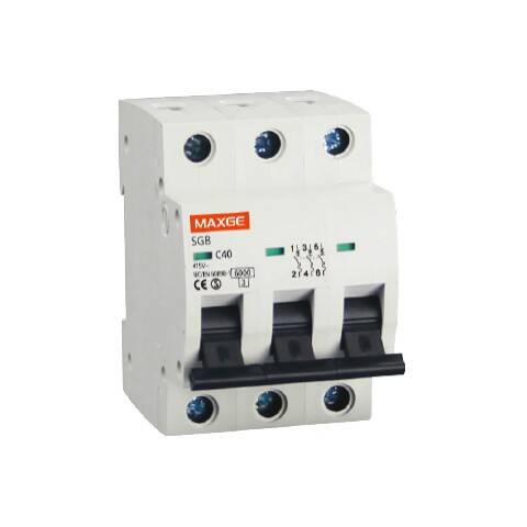 Włącznik Magneto-Termiczny 3P 16A 6kA Curve C MAXGE Alpha+ - widok szczegółowy