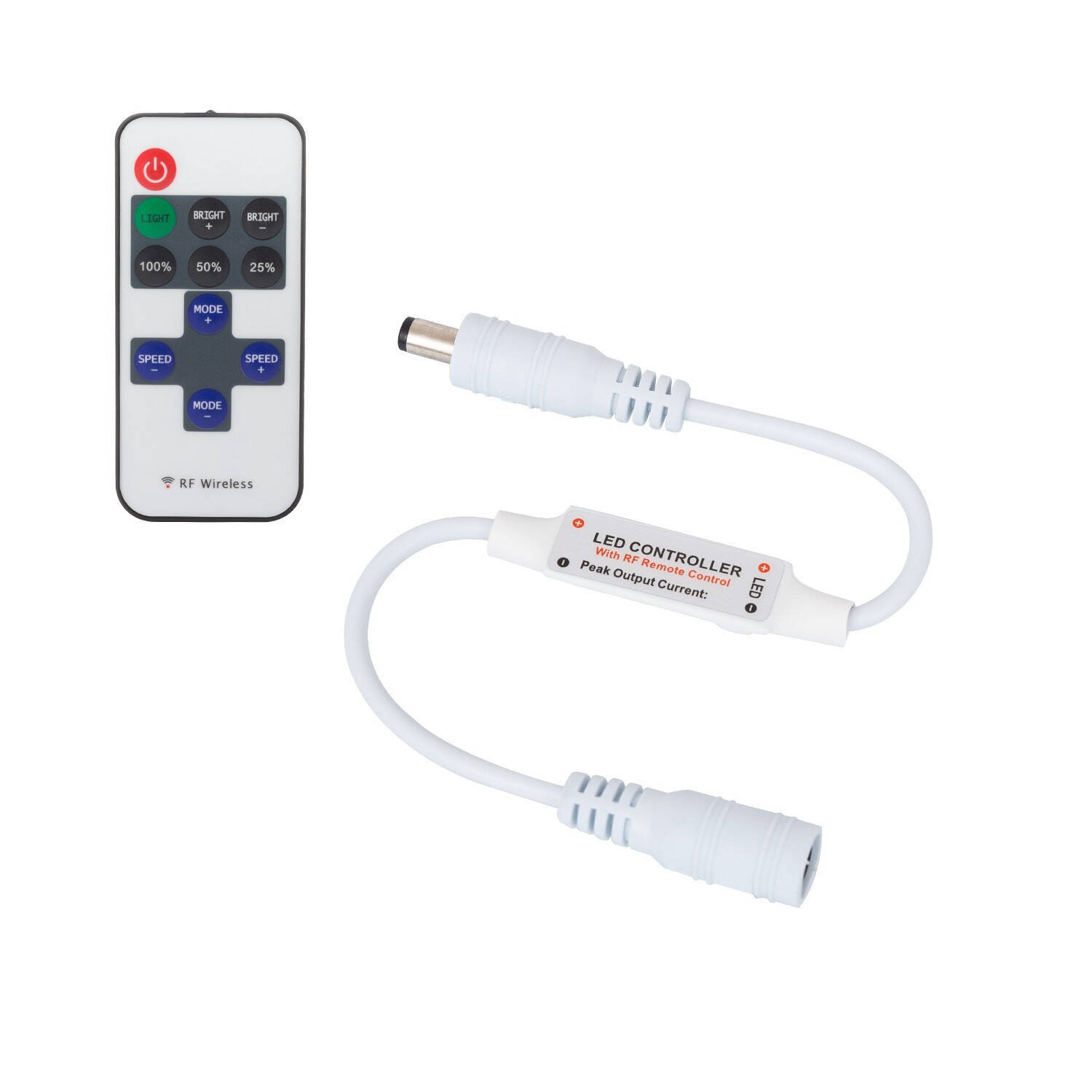 Sterownik Mini WiFi do Taśm LED Jednokolorowych 5/12V DC z Pilotem RF - parametry