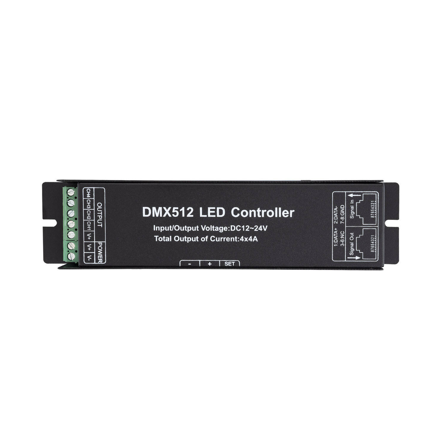 Sterownik DMX512 4 kanały - parametry