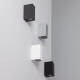 Image de Applique Murale Extérieure Aluminium Miseno Argentée Éclairage Double Face