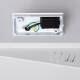 Image de Applique Murale Extérieure Aluminium Miseno Argentée Éclairage Double Face