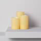 Bild von 3er Pack LED-Kerzen Naturwachs