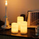 Bild von 3er Pack LED-Kerzen Naturwachs