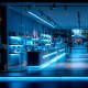 Image de Ruban LED 220V SMD2835 60LED/m Bleu IP65 Largeur 12mm Coupe tous les 100cm