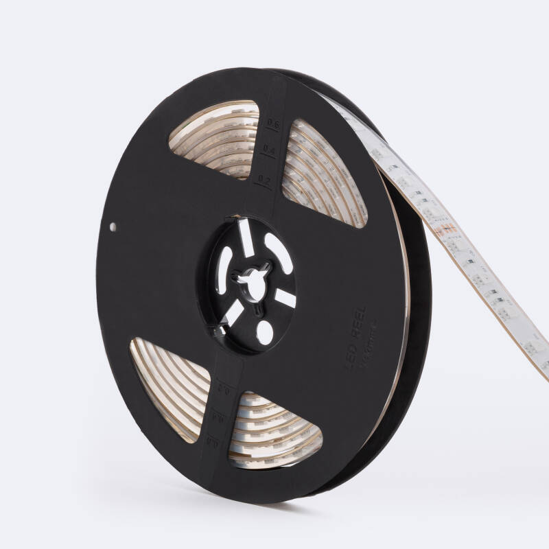 Afbeelding van LED Strip RGB 24V DC 60LED/m 5m Onderdomplebaar  IP68 Breed 12mm Te knippen om de  10cm