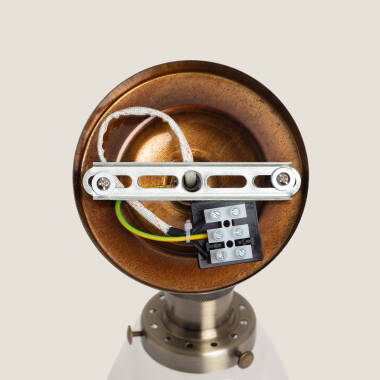Image of Linstead Metal & Glass Wall Lamp 