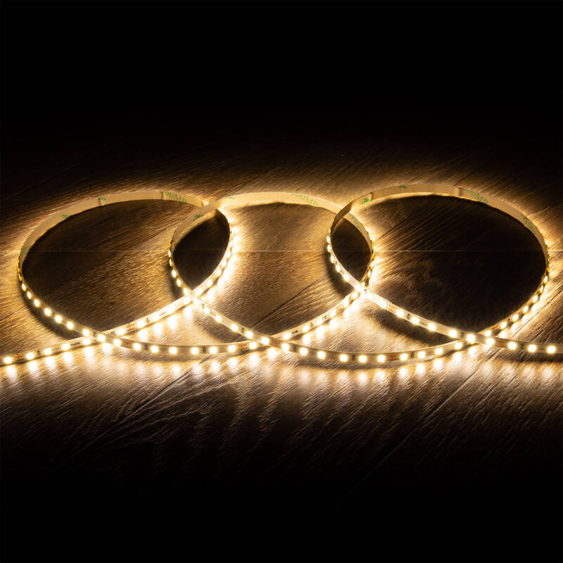 5m 24V LED Strip SMD2835 120LED/m 1000lm/m 5mm Wide Super Narrow Cut at ...