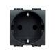 Bild von Kit Schuko-Steckdose Tipo F  2P+T 16A BTicino Living Light