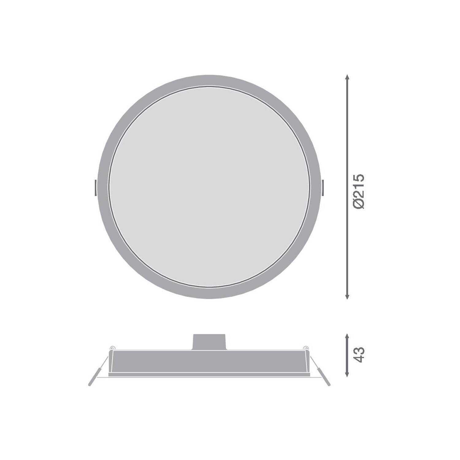 Downlight LED 30W 100lm/W IP44 Wycięcie Ø200mm LEDVANCE - widok prezentacyjny
