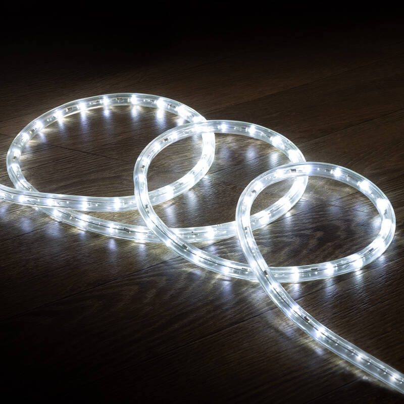 Image of 220V AC Cool White LED Rope Light 36LED/m Cut at Every 100cm Custom Length IP65