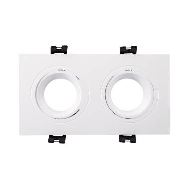 Square Tilting 6W LED Downlight 75x150mm Cut Out GU10 PC